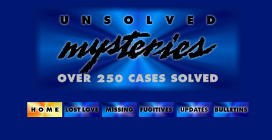 Unsolved Mysteries 1995 Website